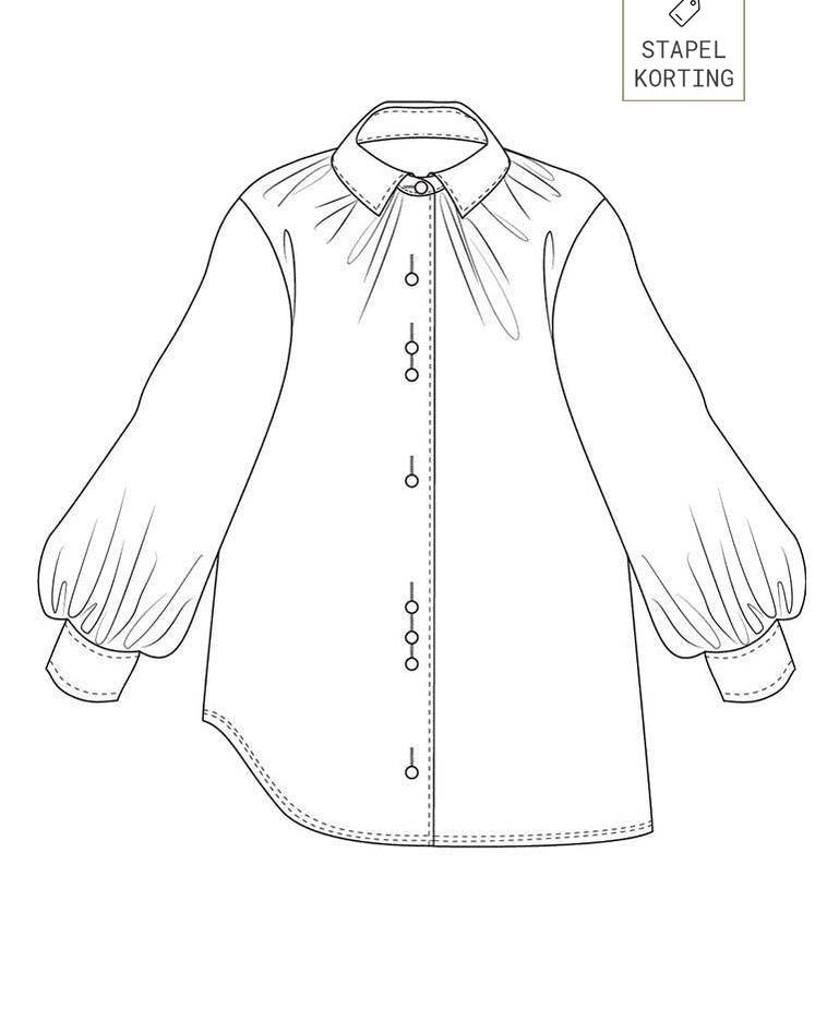 ELSEWHERE blouse GATHER