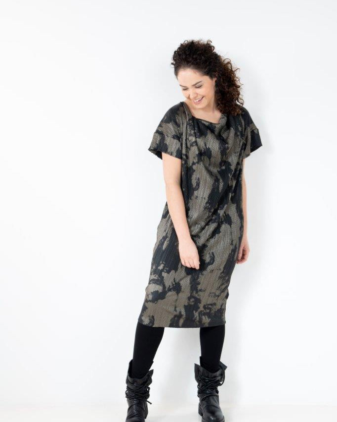 ELSEWHERE plisse jurk LOU