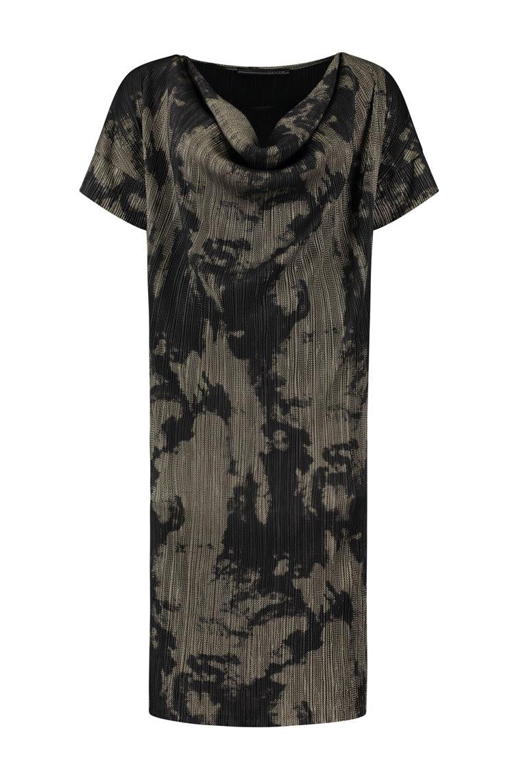 ELSEWHERE plisse jurk LOU