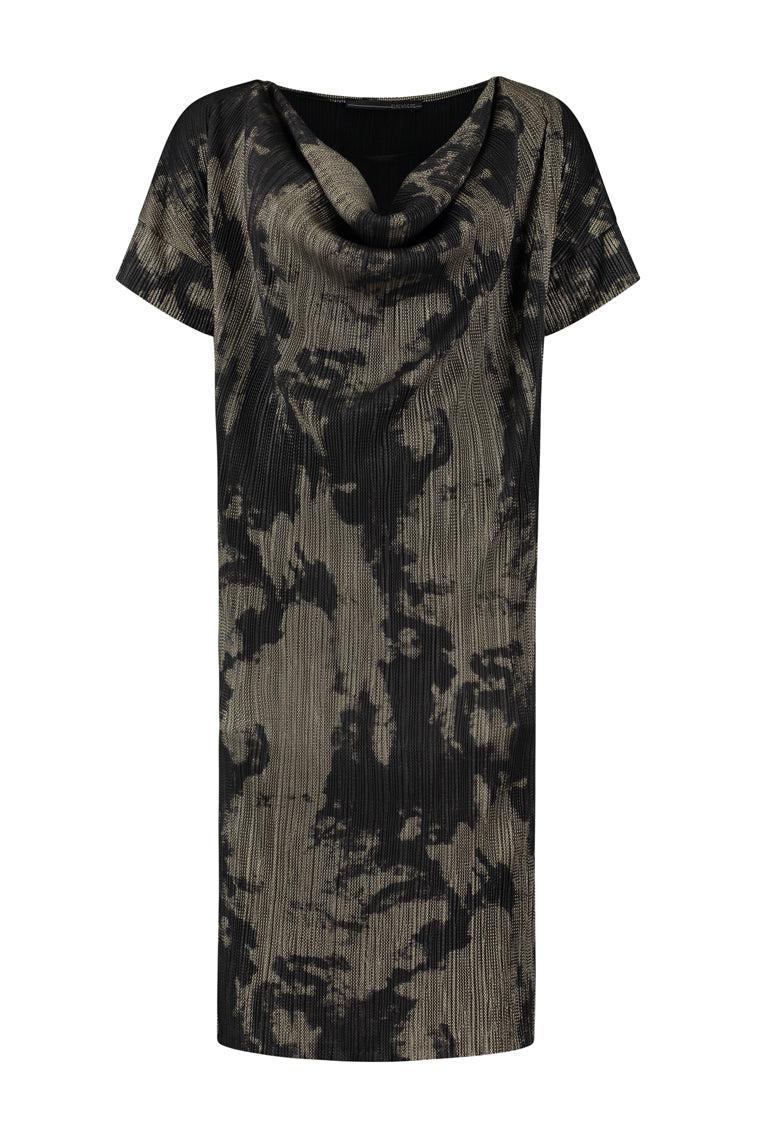 ELSEWHERE plisse jurk LOU