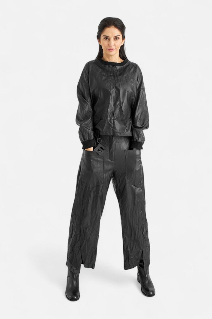 ELSEWHERE vegan lederen broek STITCH