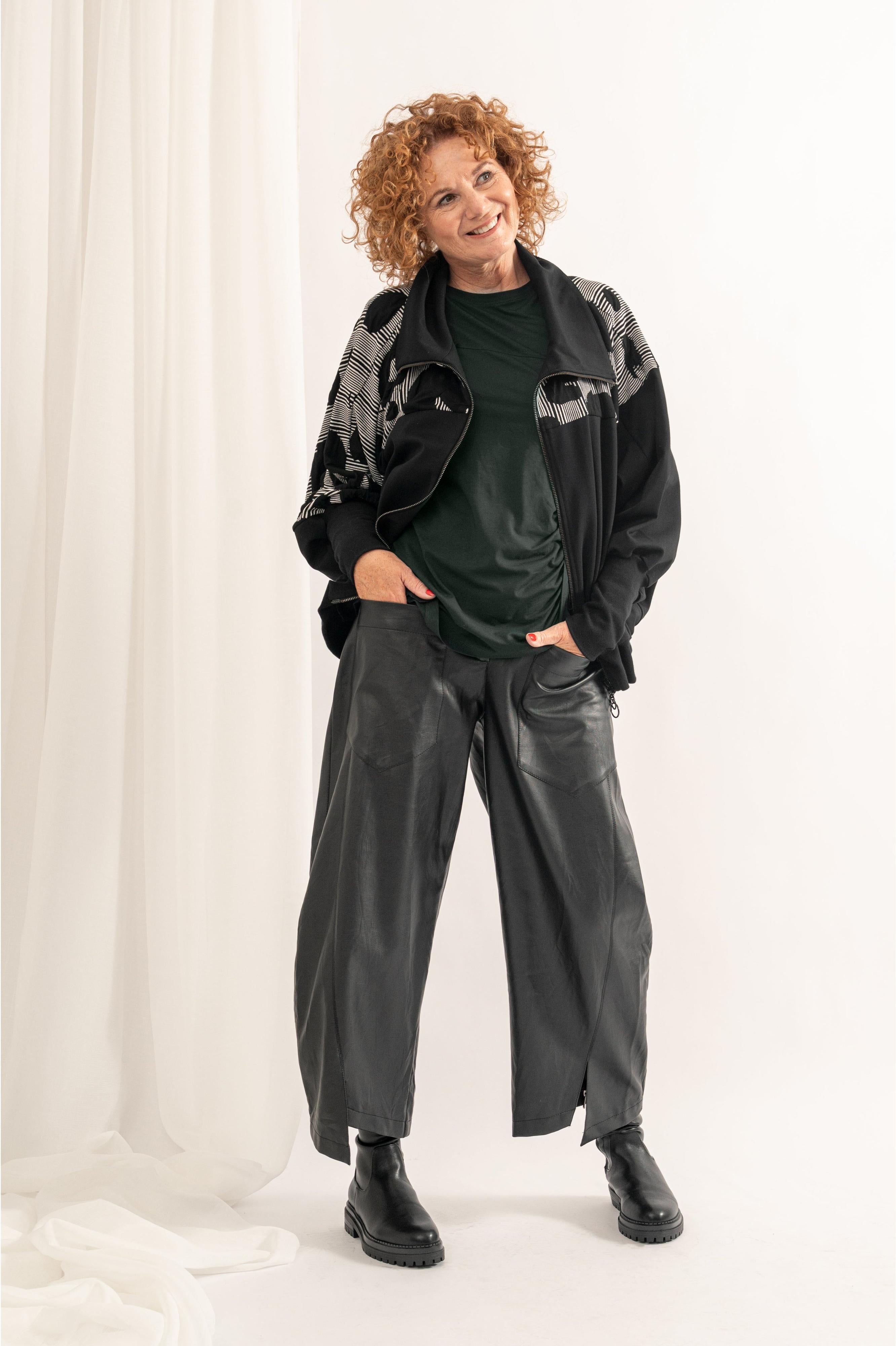 ELSEWHERE vegan lederen broek STITCH