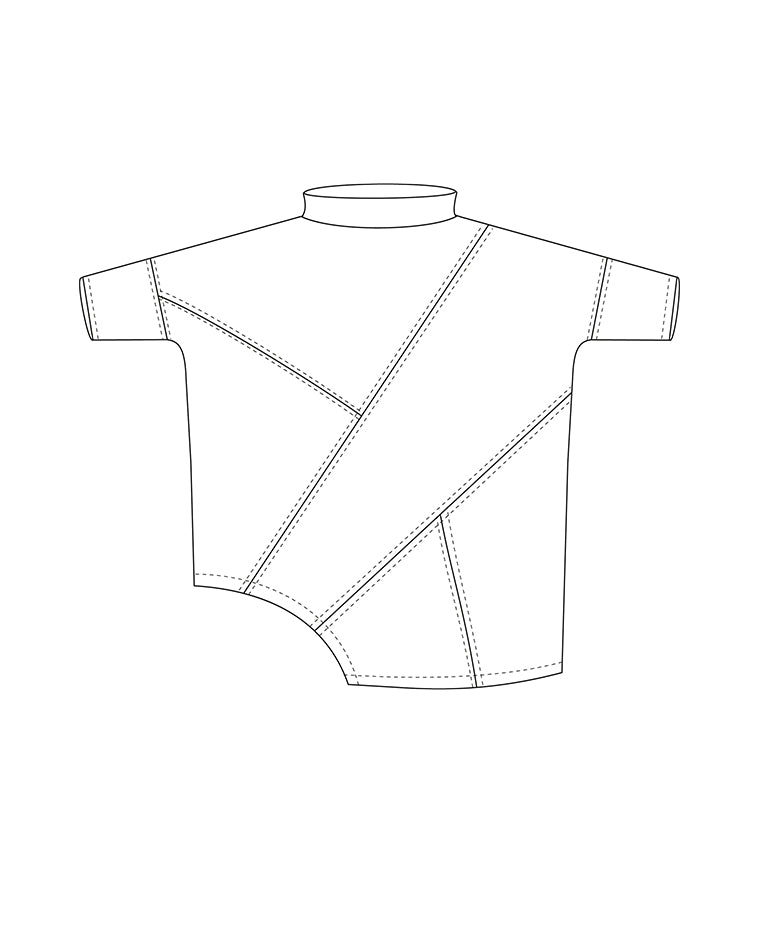 ELSEWHERE vegan lederen top STITCH