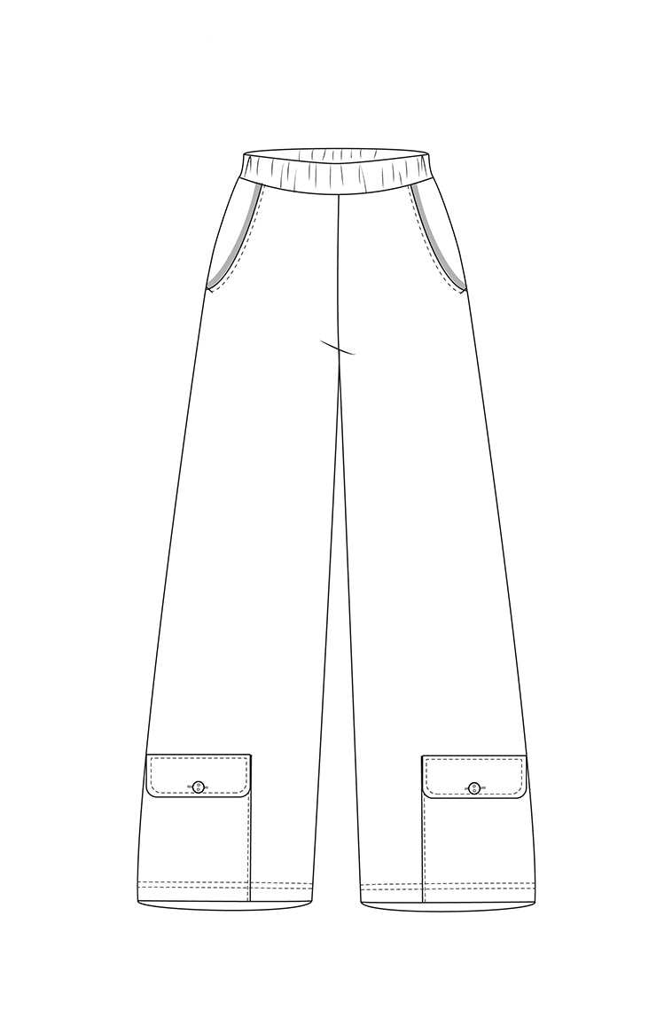 ELSEWHERE wijde broek COMFY