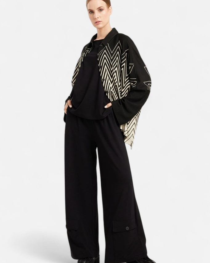 ELSEWHERE wijde broek COMFY