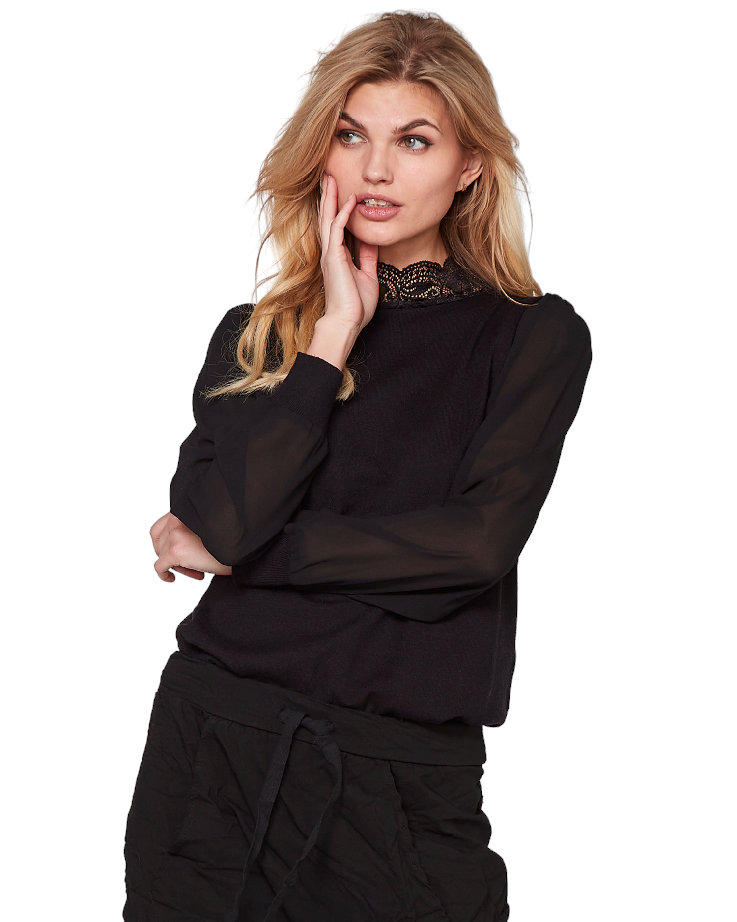 NÜ DENMARK top SIDSE lace