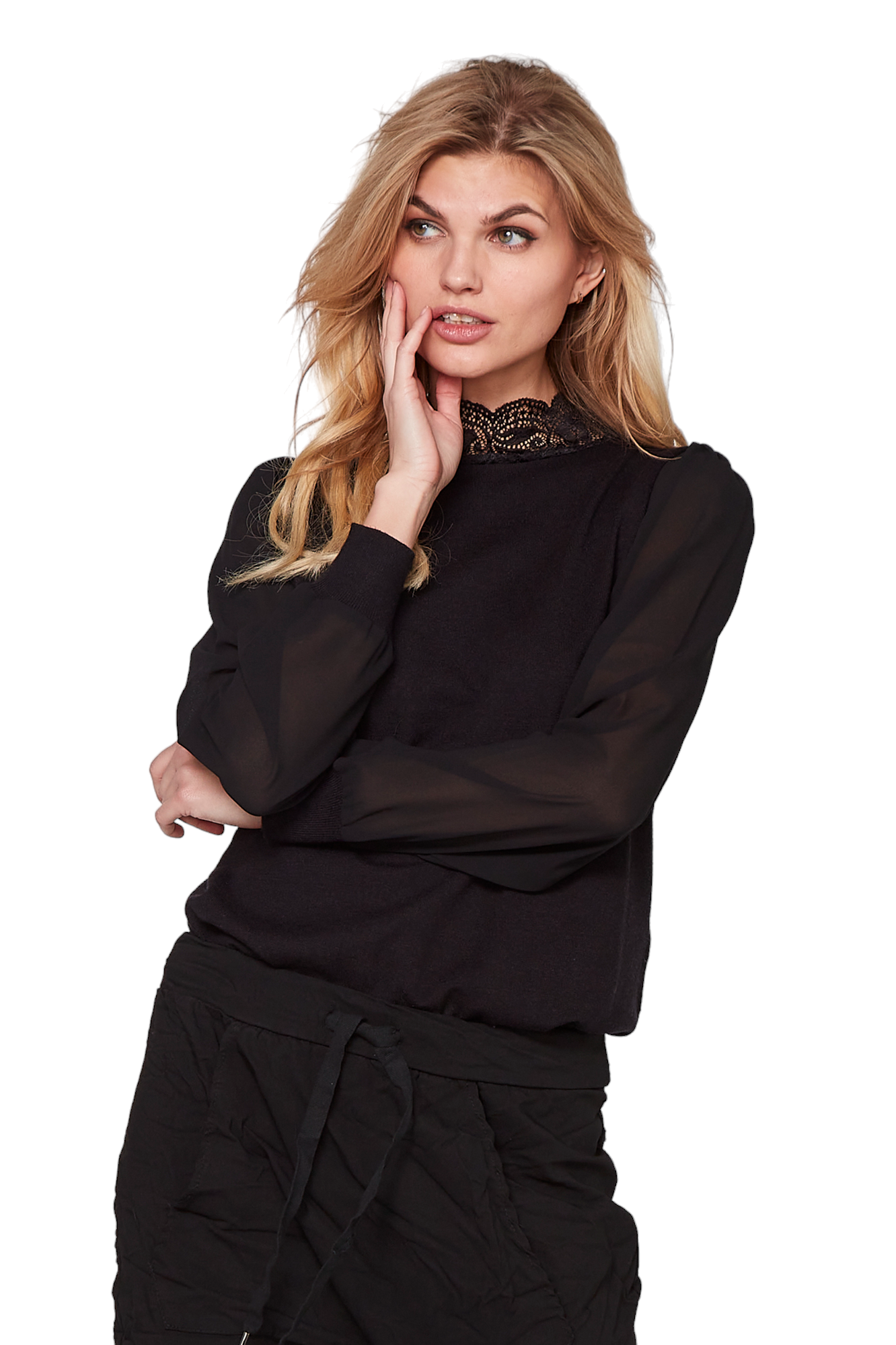 NÜ DENMARK top SIDSE lace