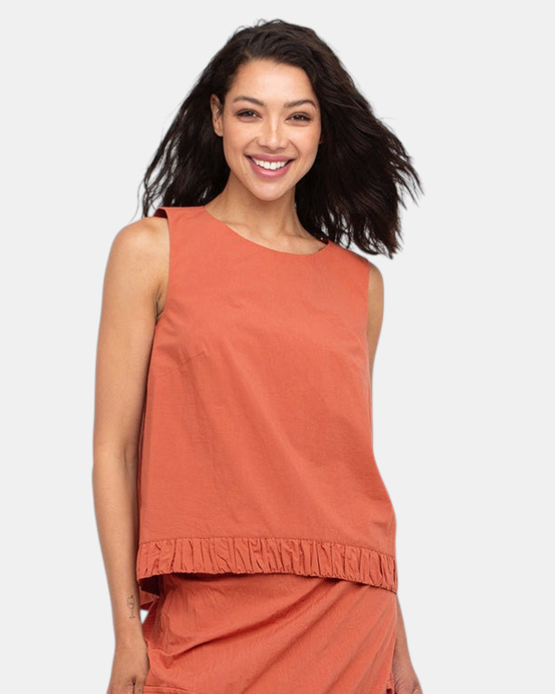 OZAI N KU mouwloze top FRIDA