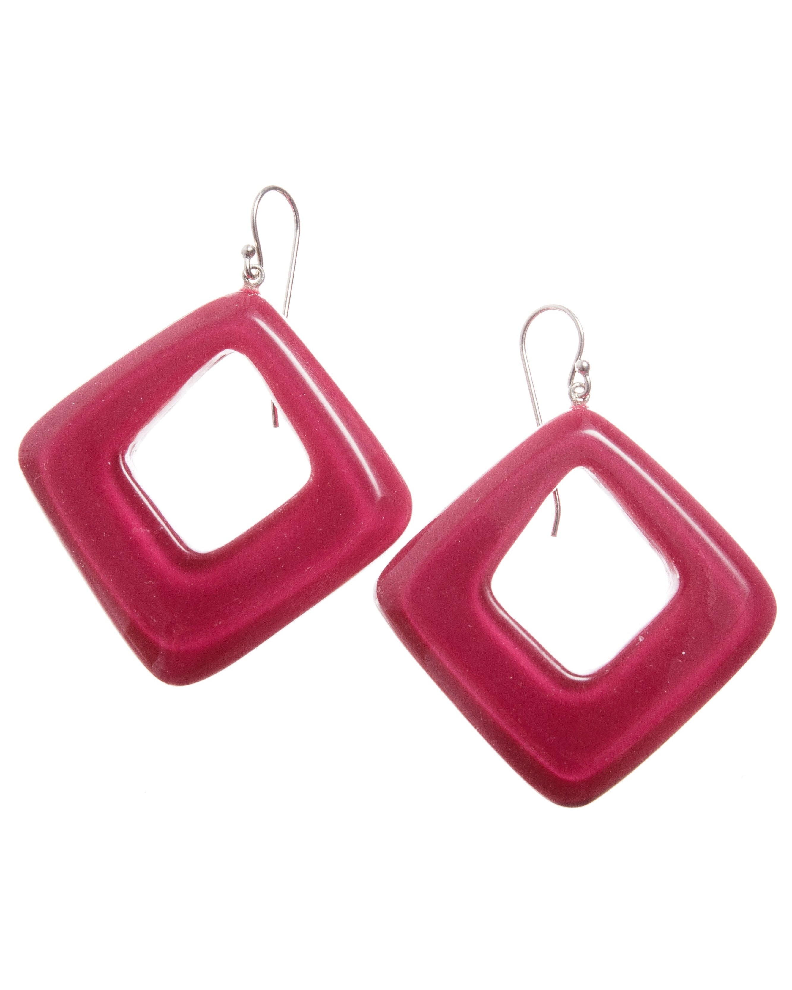 ZSISKA oorbellen COLOURFUL STATEMENTS cerise