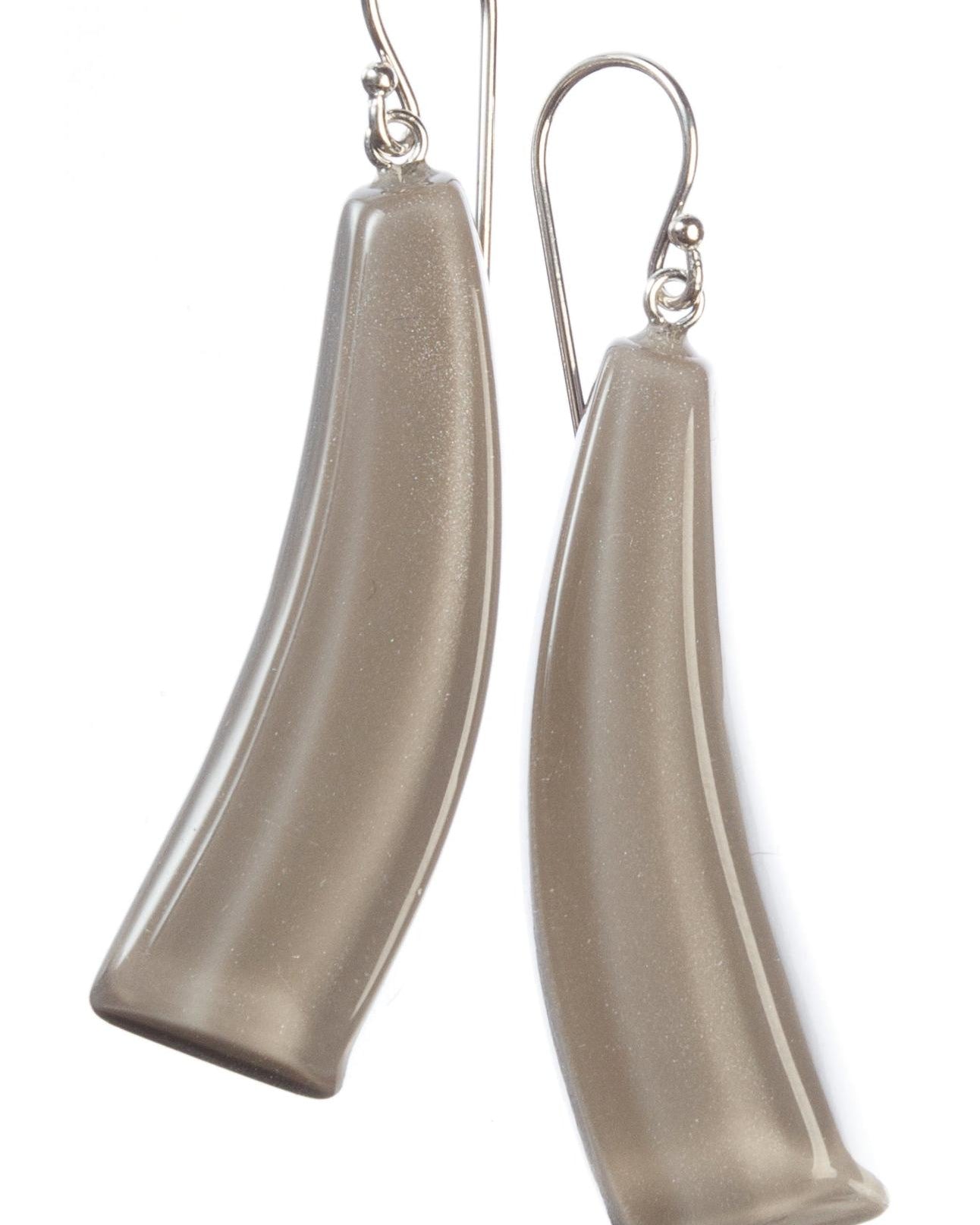 ZSISKA oorbellen EMOCION - taupe lang