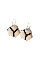 ZSISKA oorbellen hangers goud BLOCKS
