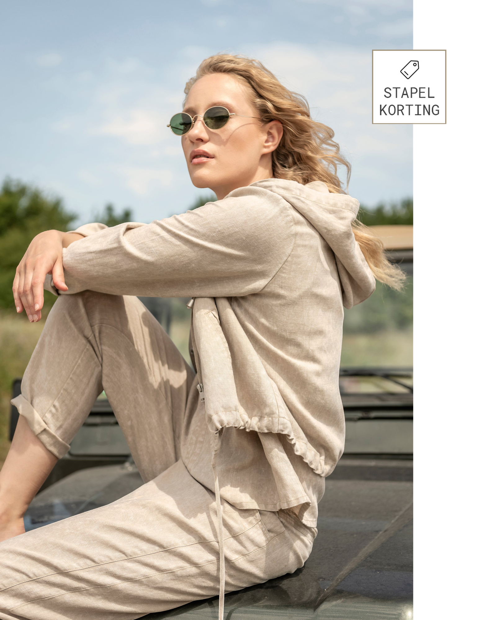 AMBER & MOON broek CLARA