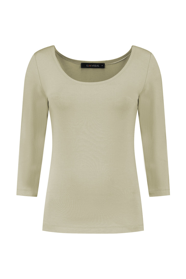 ELSEWHERE basis top 3/4 mouw HOLLY