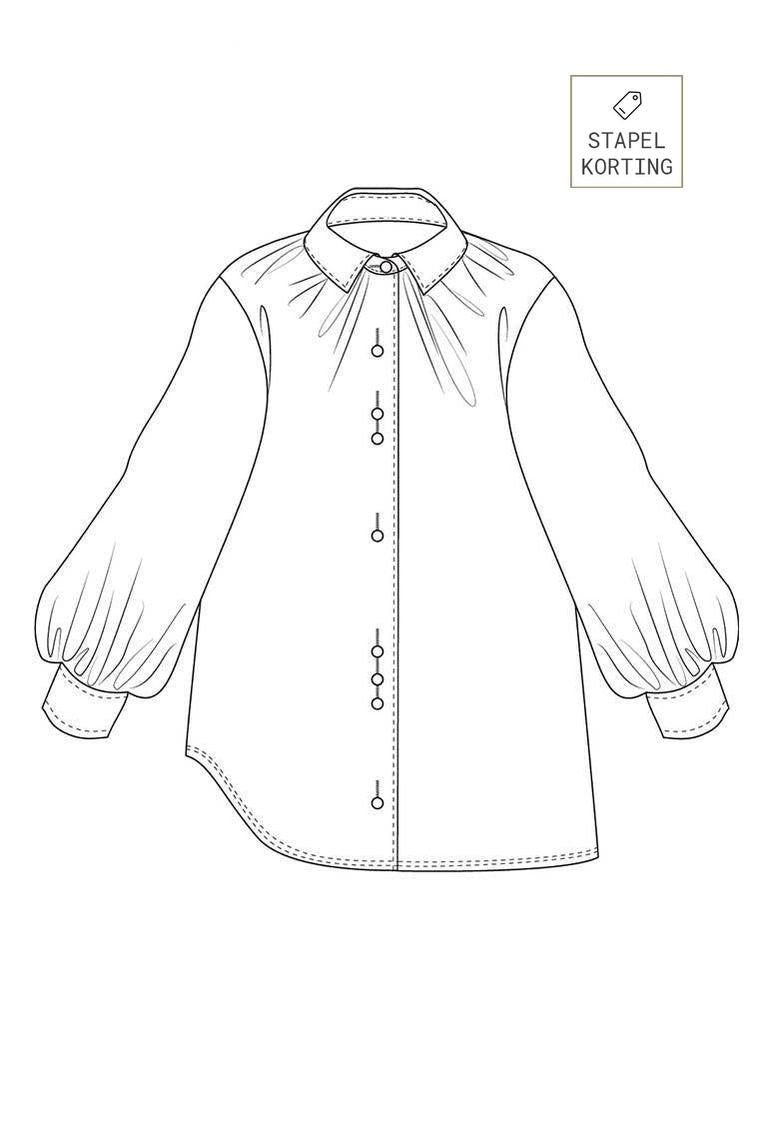 ELSEWHERE blouse GATHER