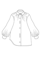 ELSEWHERE blouse GATHER - herb