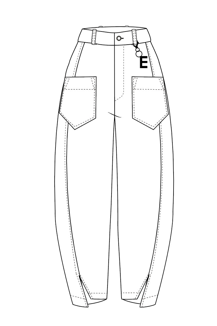 ELSEWHERE vegan lederen broek STITCH