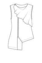 ELSEWHERE vegan lederen gilet STITCH