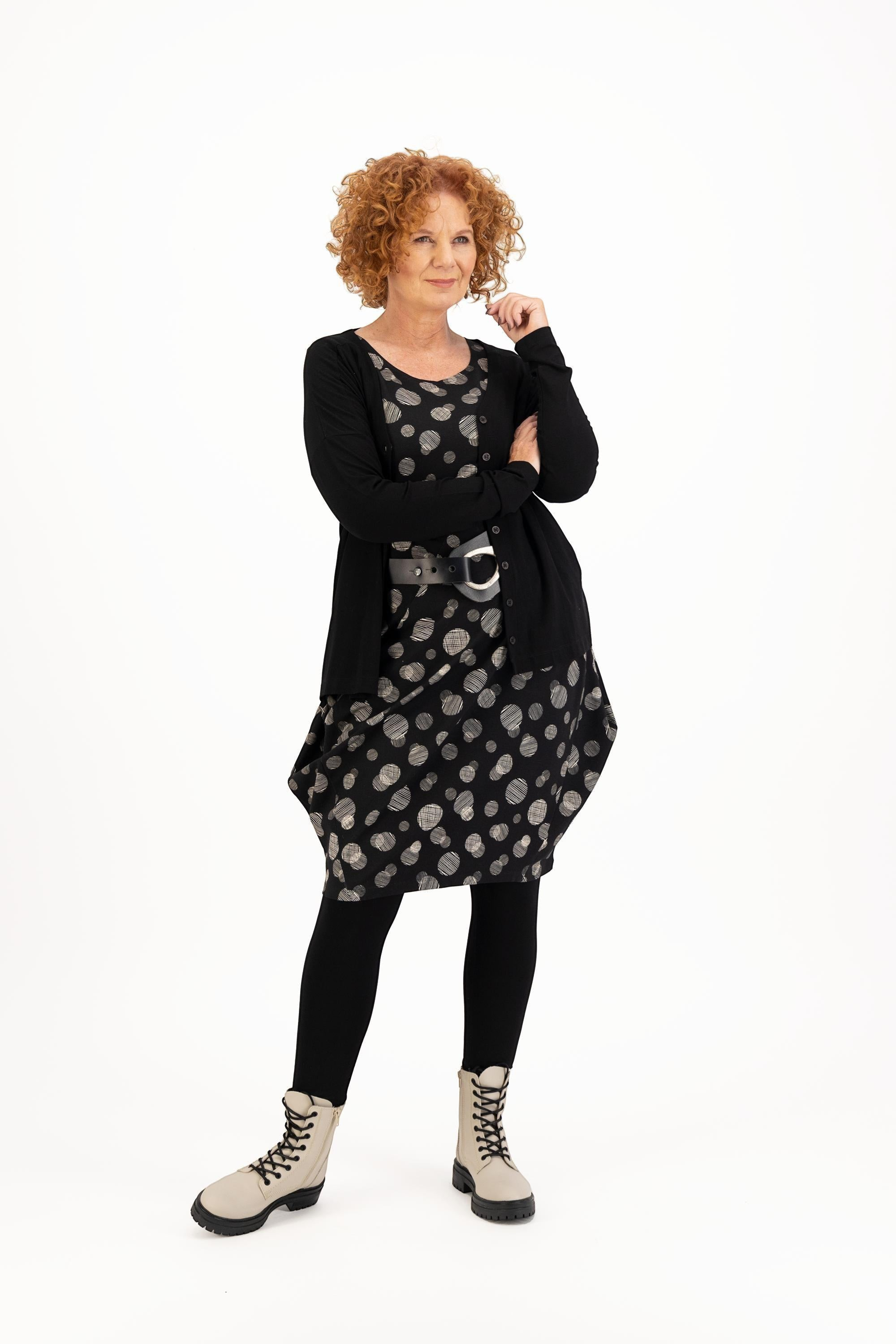 LEEZZA vest ERIKA zwart