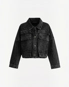 LUUKAA black denim jacket SASHA