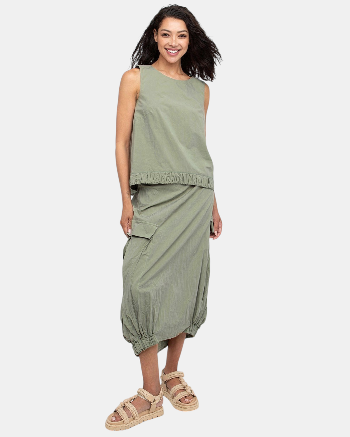 OZAI N KU mouwloze top FRIDA