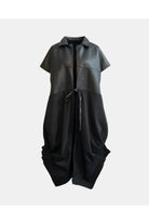 PAPUCEI lederen jas CHARCOAL ROSE